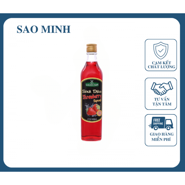Syrup Dâu - Golden Farm 520ml